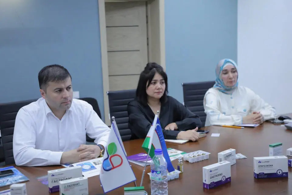 Meeting Between A. Azizov and AZIYA IMUNNOPREPARAT: A New Era for Pharmaceutical Innovation in Tashkent