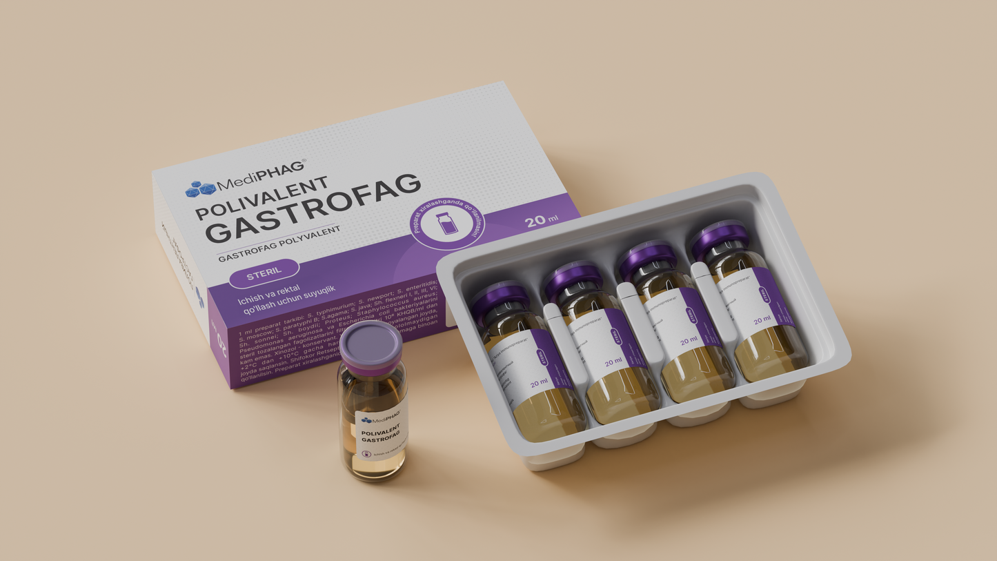 GASTROPHAGE - 17 bacteriophages in 1 medicine