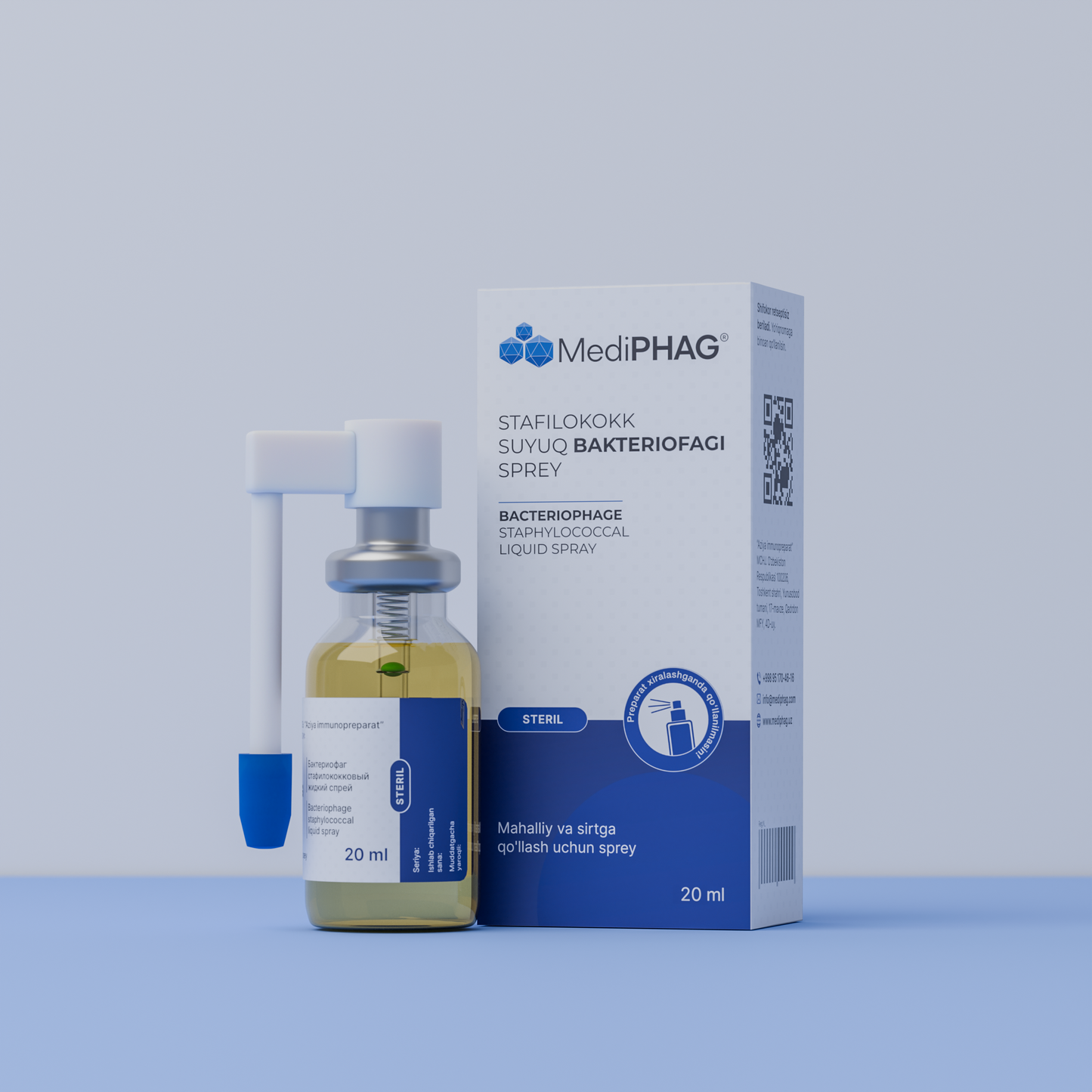 BACTERIOPHAGE STAPHYLOCOCCAL SPRAY 20 ml - glass bottle